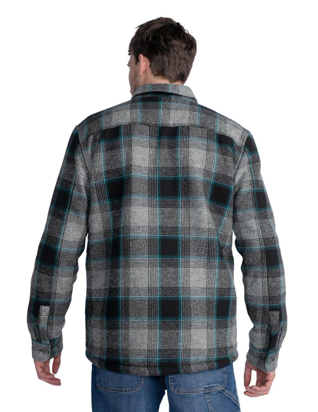 Sobrecamisa Cuadros Petrol Industries Negro | Bicos de Fío