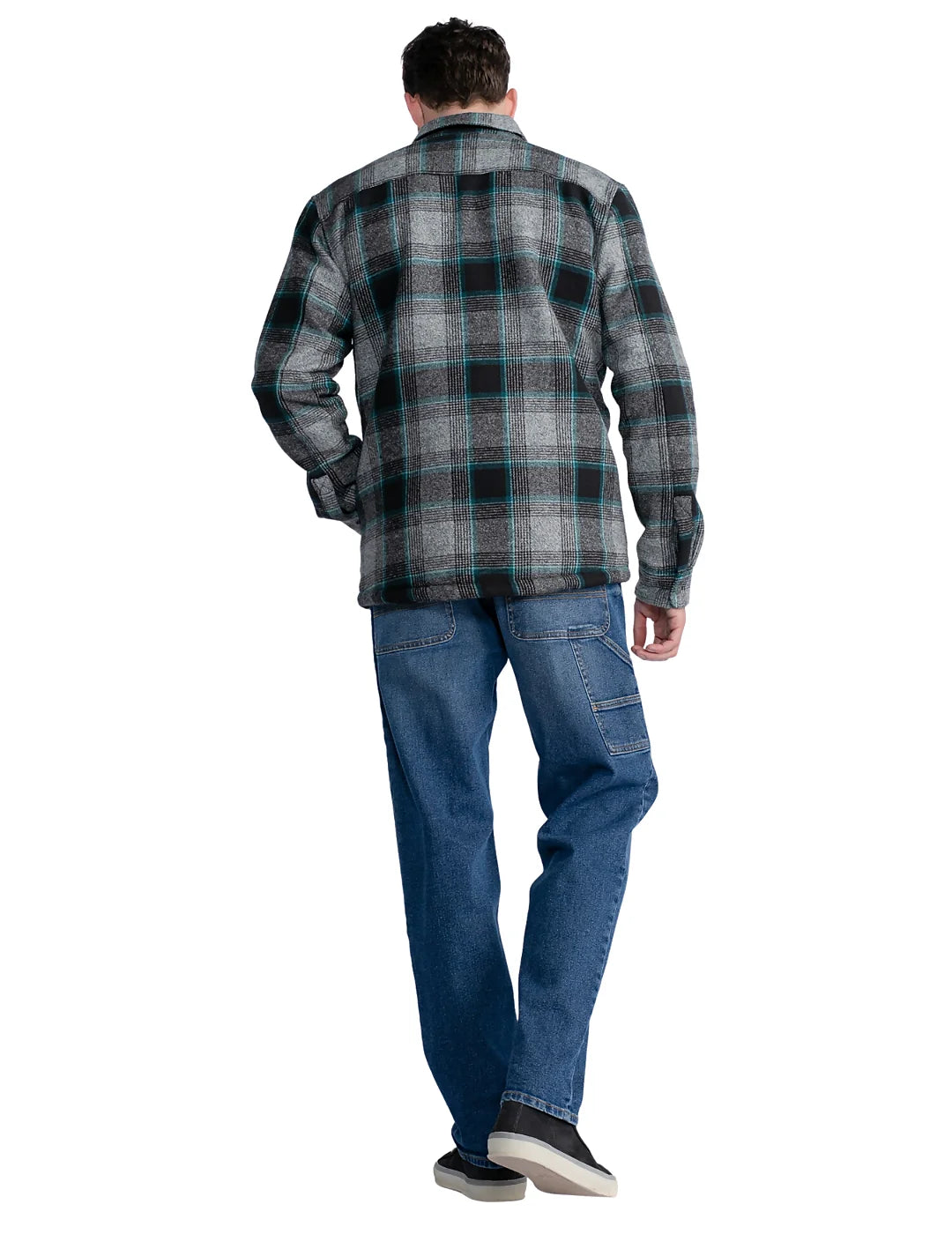 Sobrecamisa Cuadros Petrol Industries Negro | Bicos de Fío