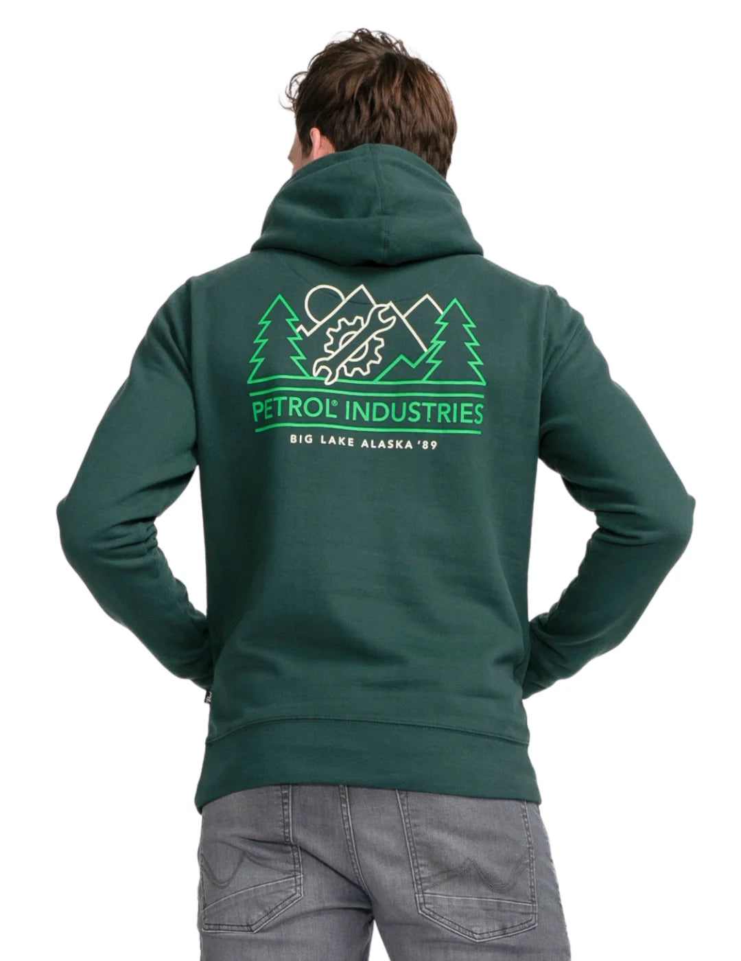Sudadera Capucha Petrol Industries Tuluksak Verde | Bicos de Fío