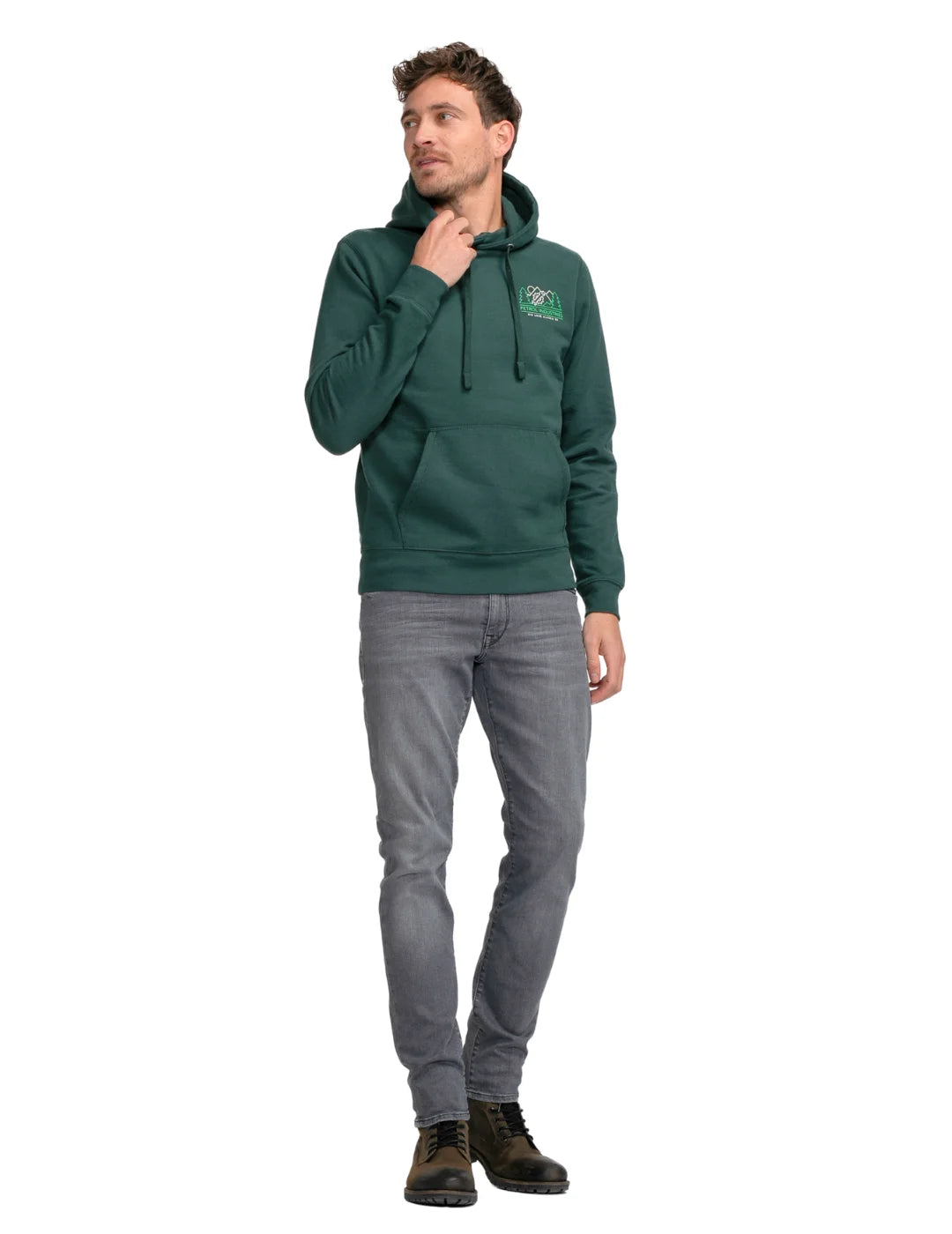 Sudadera Capucha Petrol Industries Tuluksak Verde | Bicos de Fío