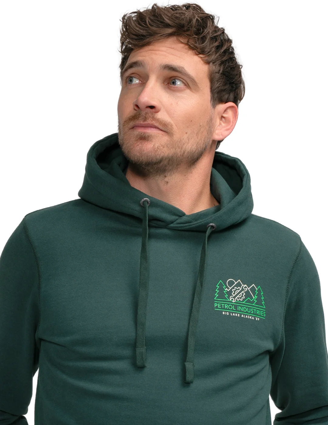Sudadera Capucha Petrol Industries Tuluksak Verde | Bicos de Fío