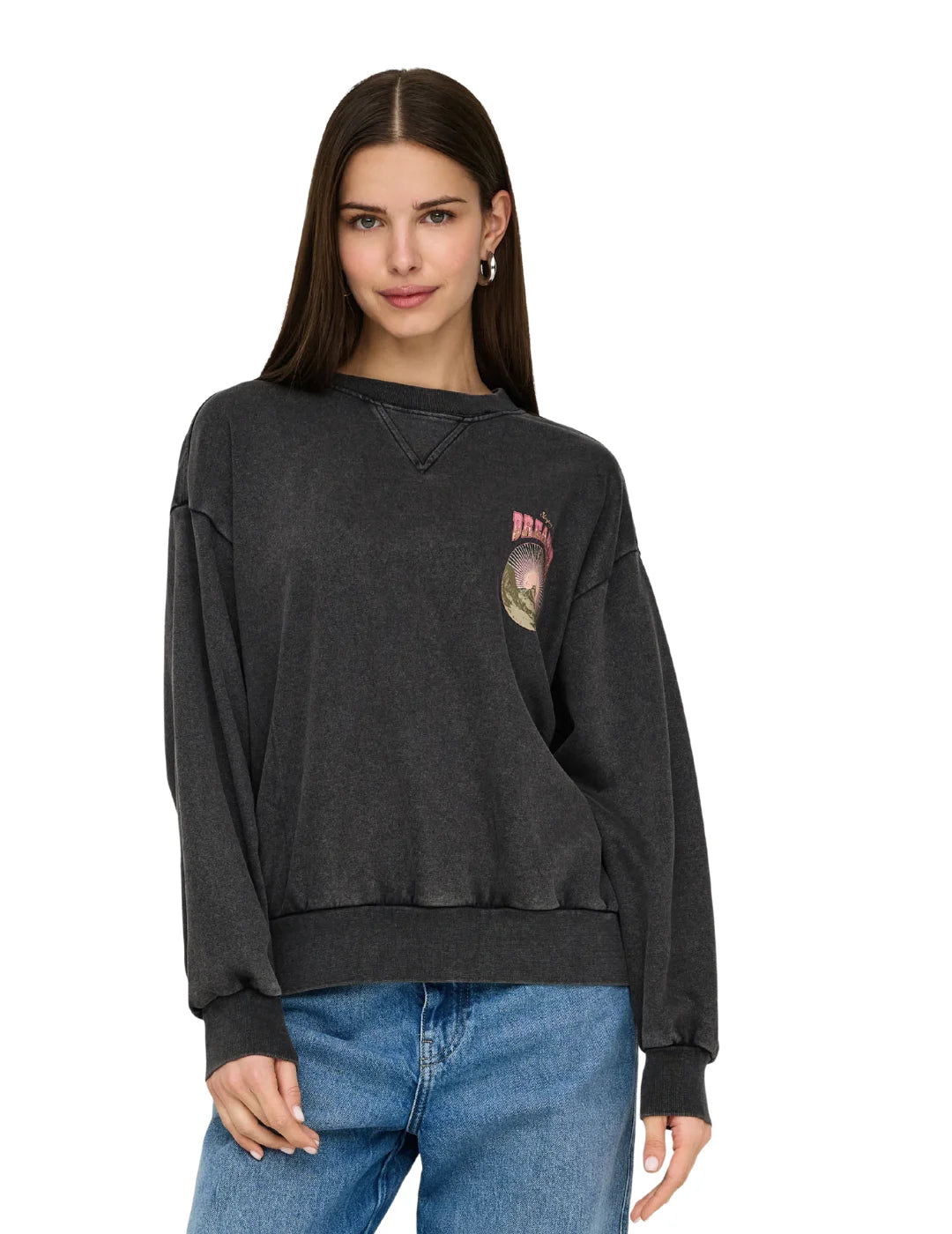 Sudadera ONLY Lucinda Mountain Negro | Bicos de Fío