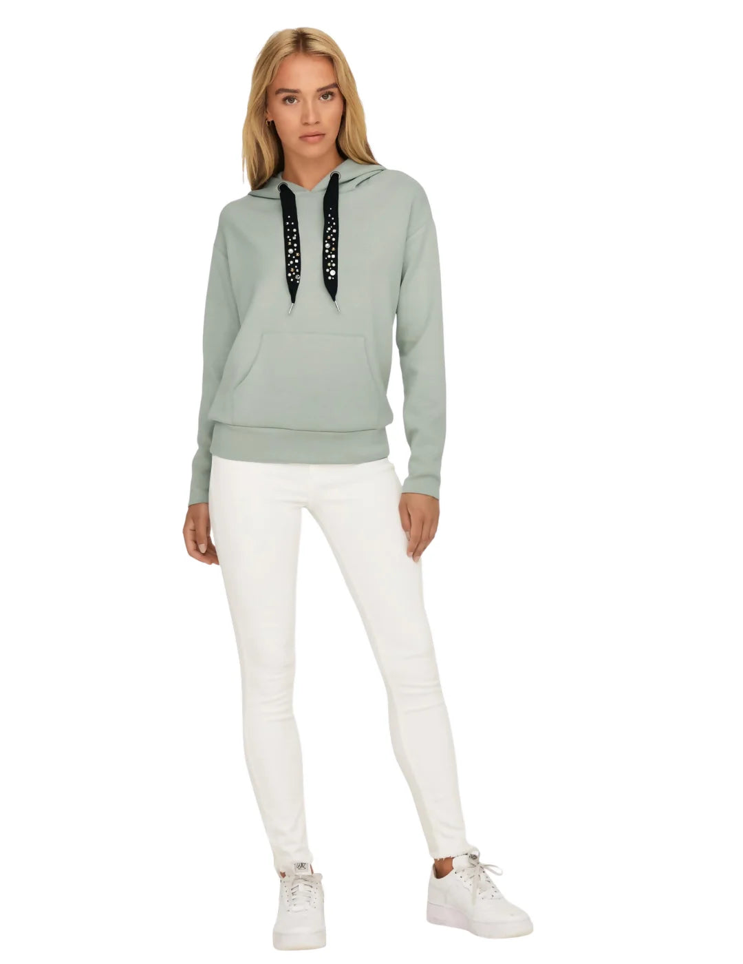 Sudadera Capucha Only Onlfancy Verde | Bicos de Fío