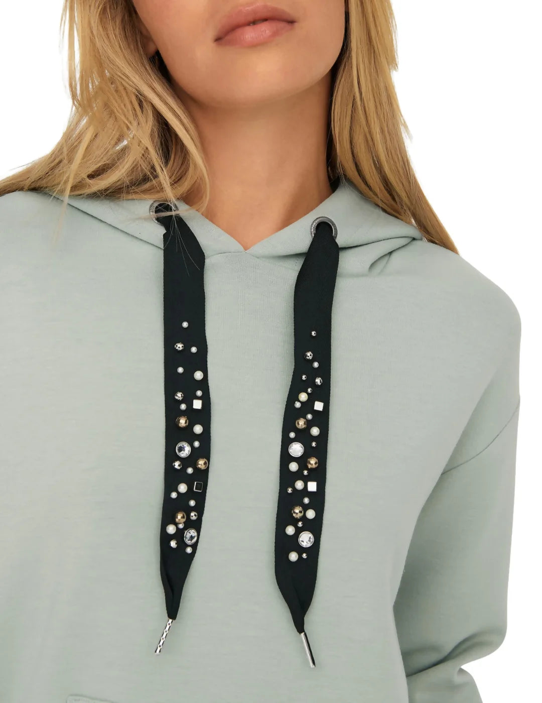 Sudadera Capucha Only Onlfancy Verde | Bicos de Fío