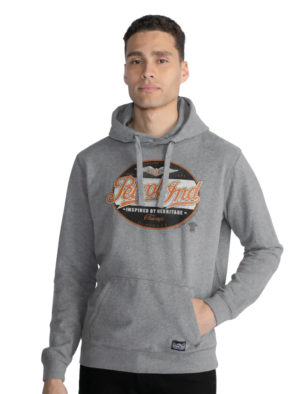 Sudadera Capucha Petrol Ind. Ashland Gris | Bicos de Fío