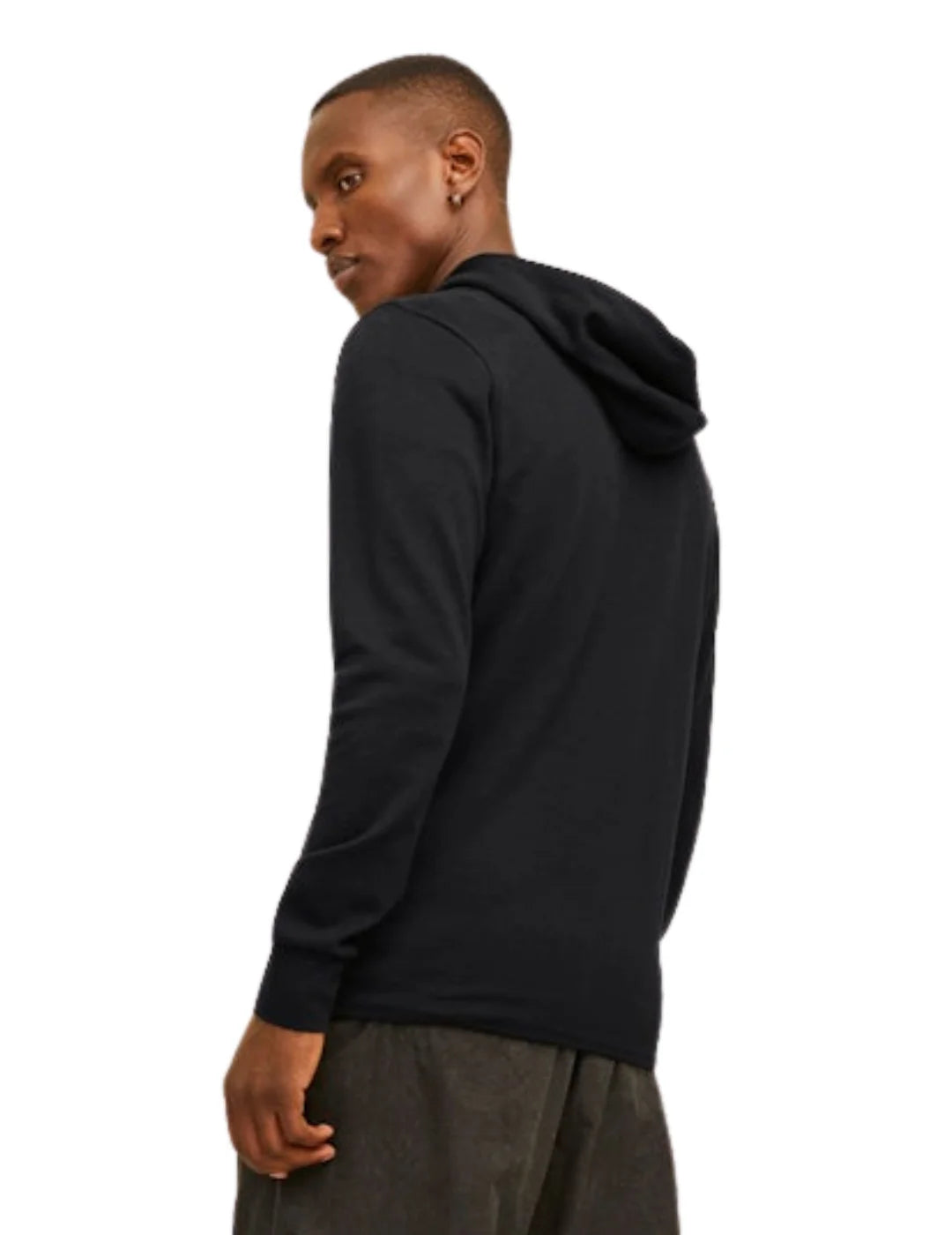Sudadera Cremallera Jack&Jones Air Negro | Bicos de Fío
