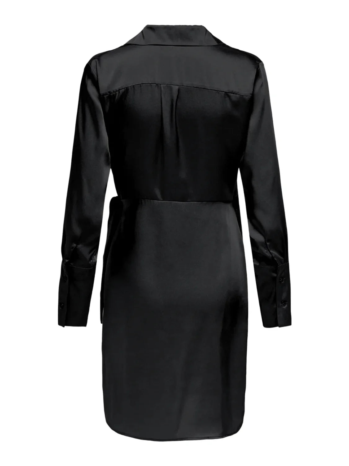 Vestido Satinado Only Onlsuzzete Negro | Bicos de Fío