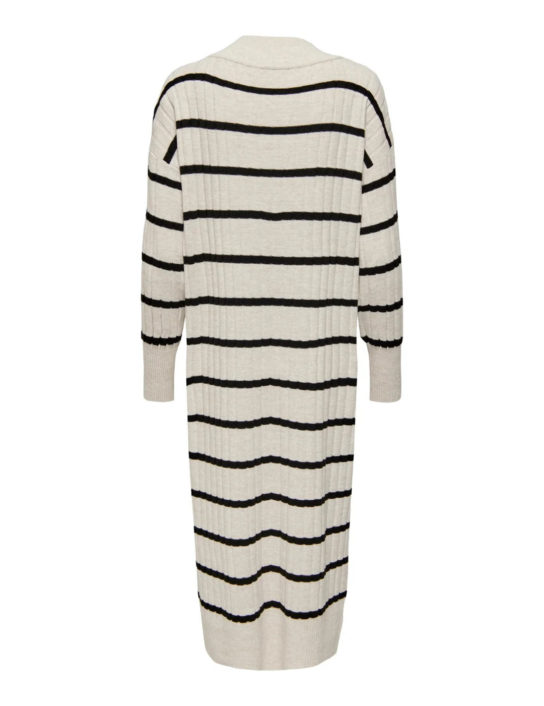 Vestido Midi Punto Only Beige | Bicos de Fío