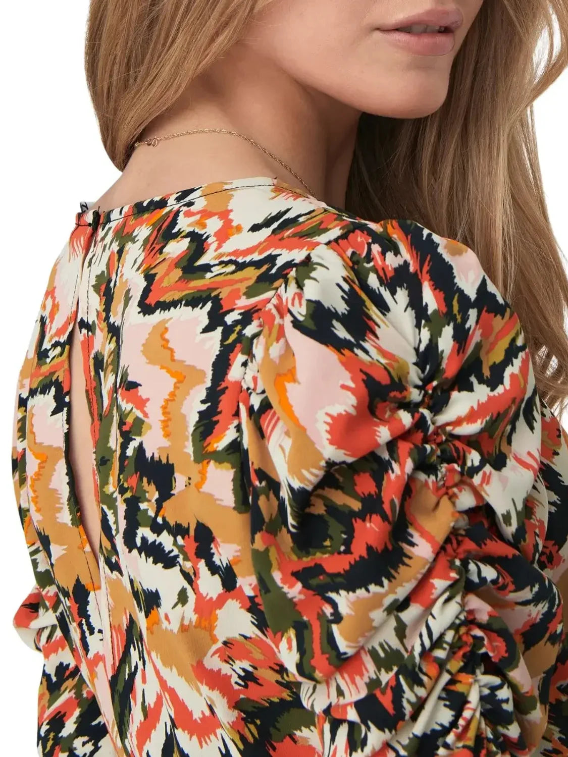 Vestido Largo Estampado Only | Bicos de Fío