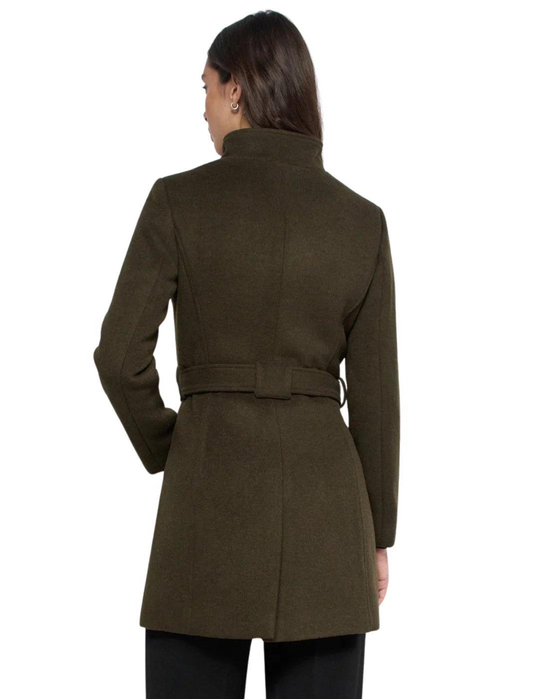 Abrigo Grace Paño Salsa Jeans Verde | Bicos de Fío