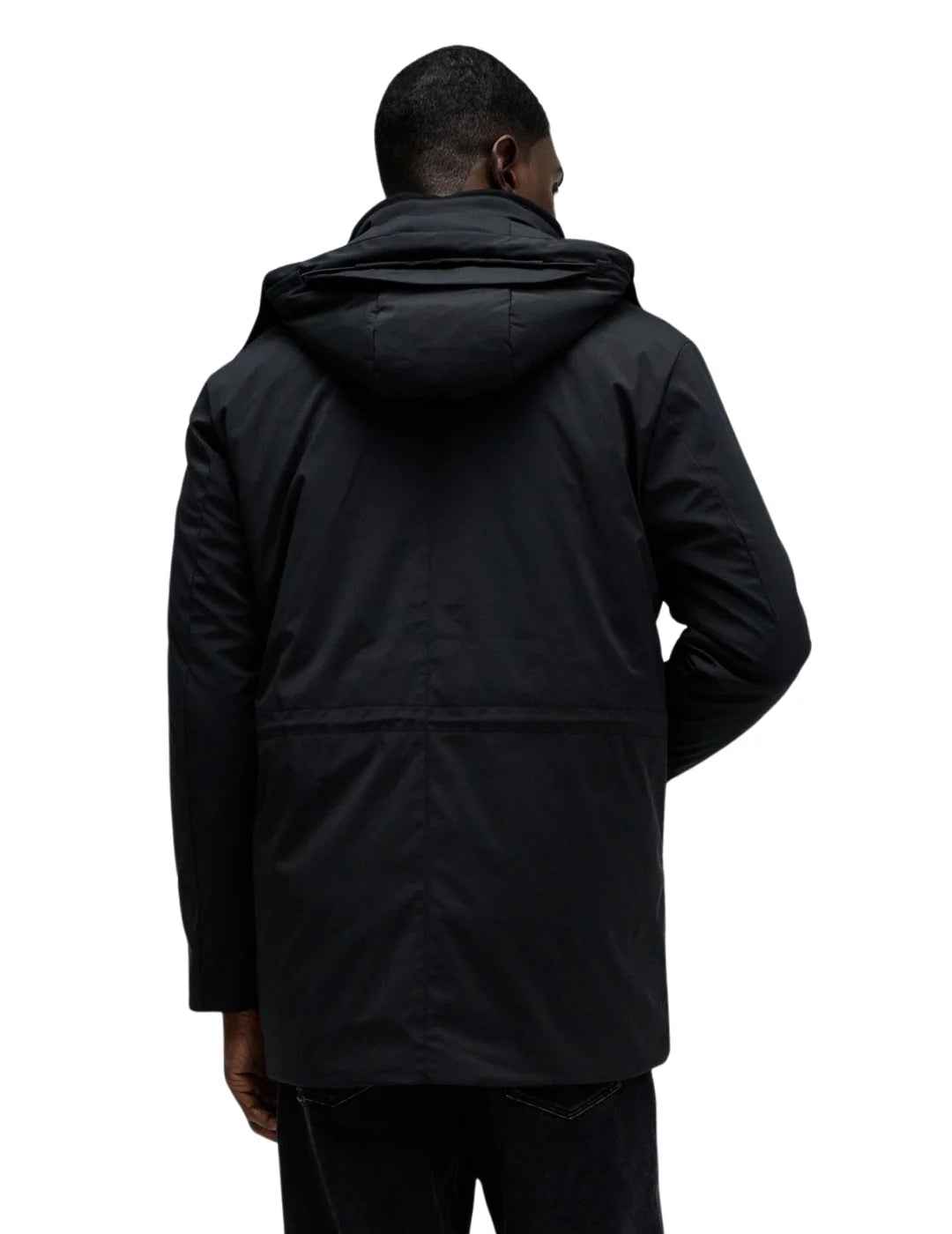 Parka Impermeable Salsa Jeans Negro | Bicos de Fío