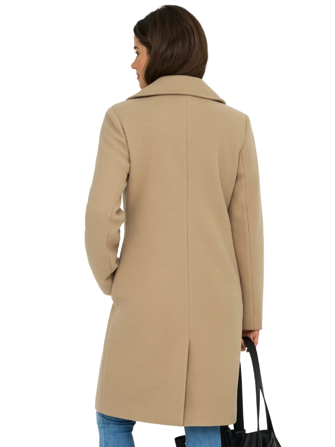 Abrigo Paño ONLY Adina Camel | Bicos de Fío