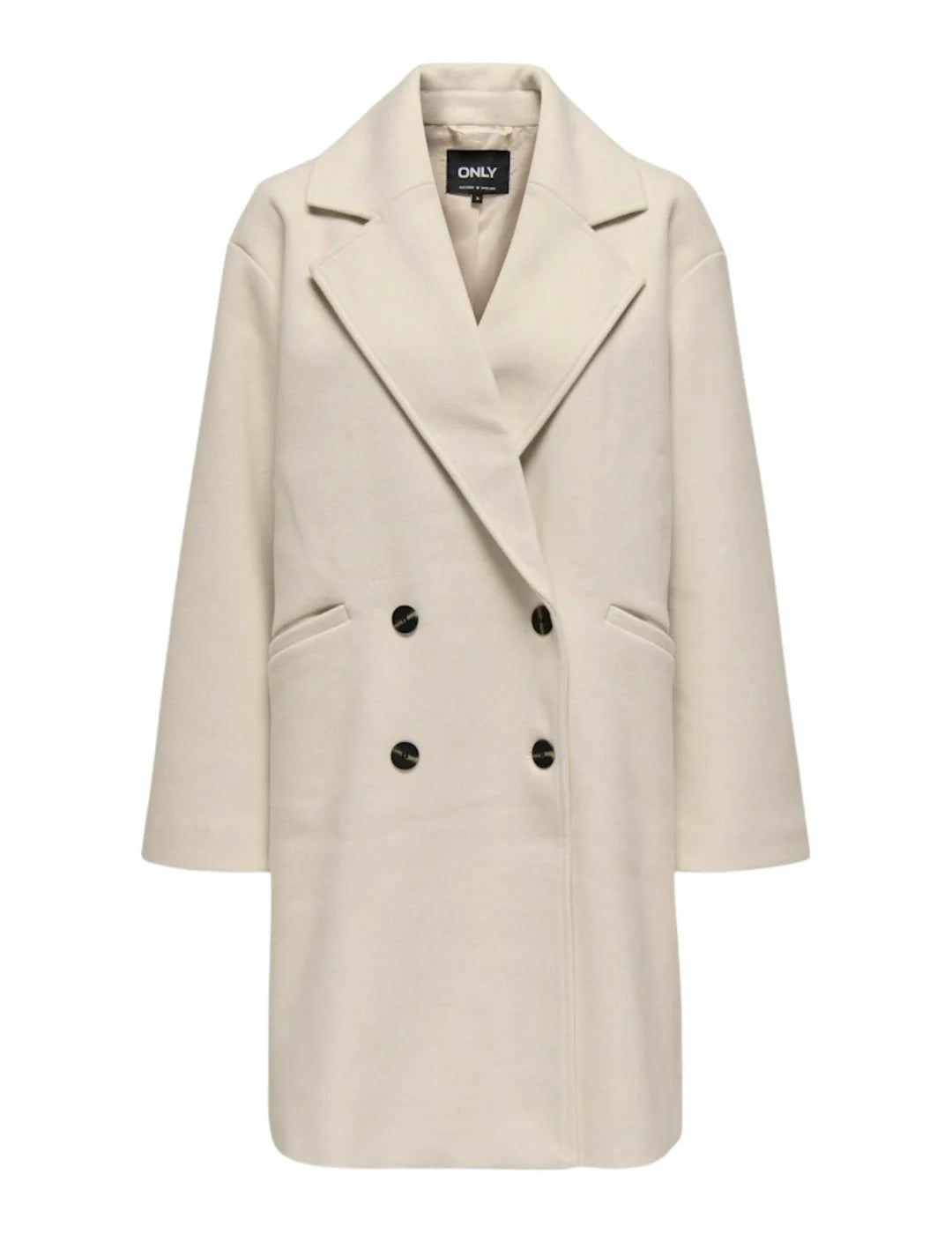 Abrigo Paño Oversize ONLY Blake Taupe | Bicos de Fío