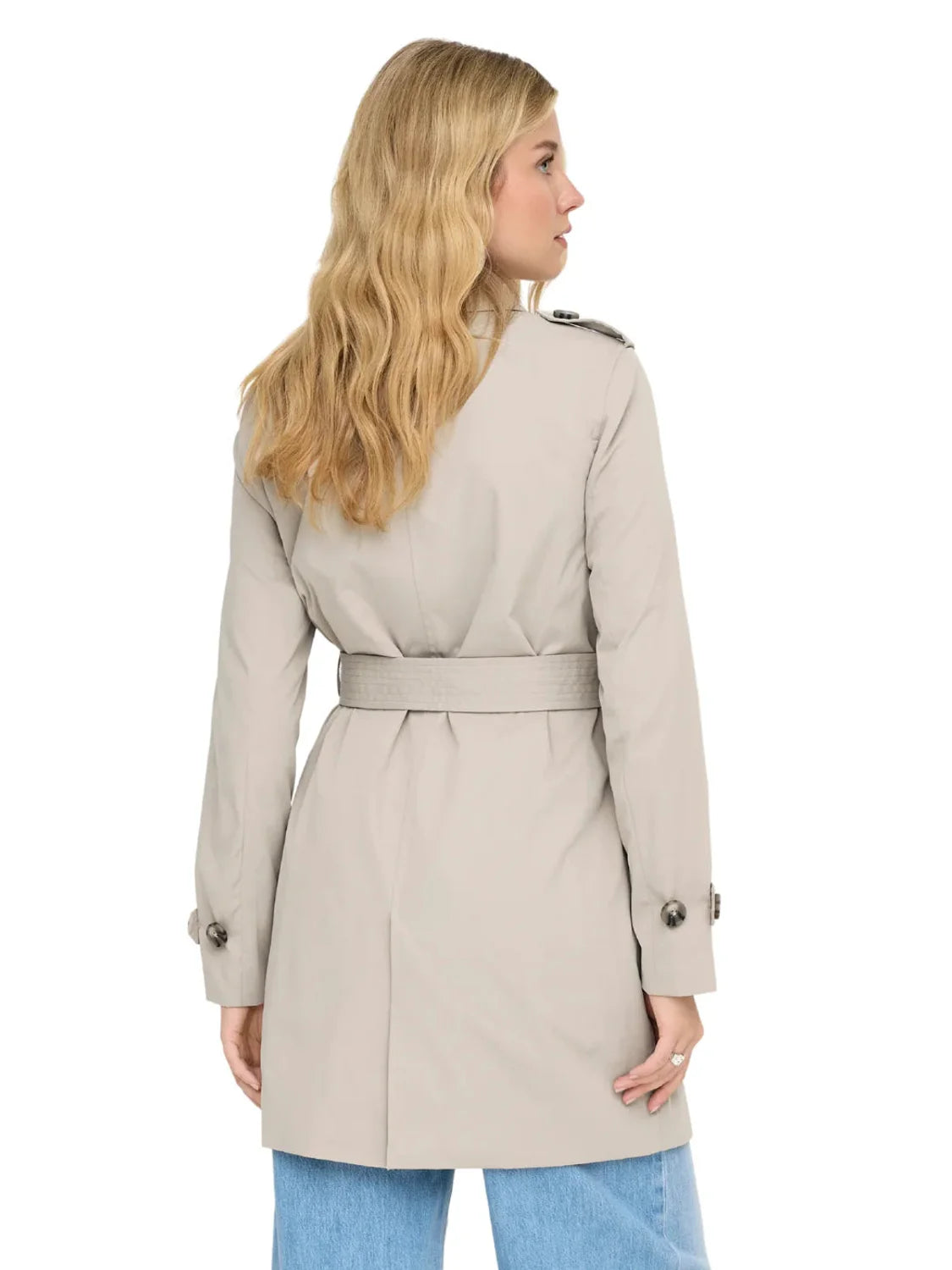 Abrigo Trench ONLY Disa Beige | Bicos de Fío