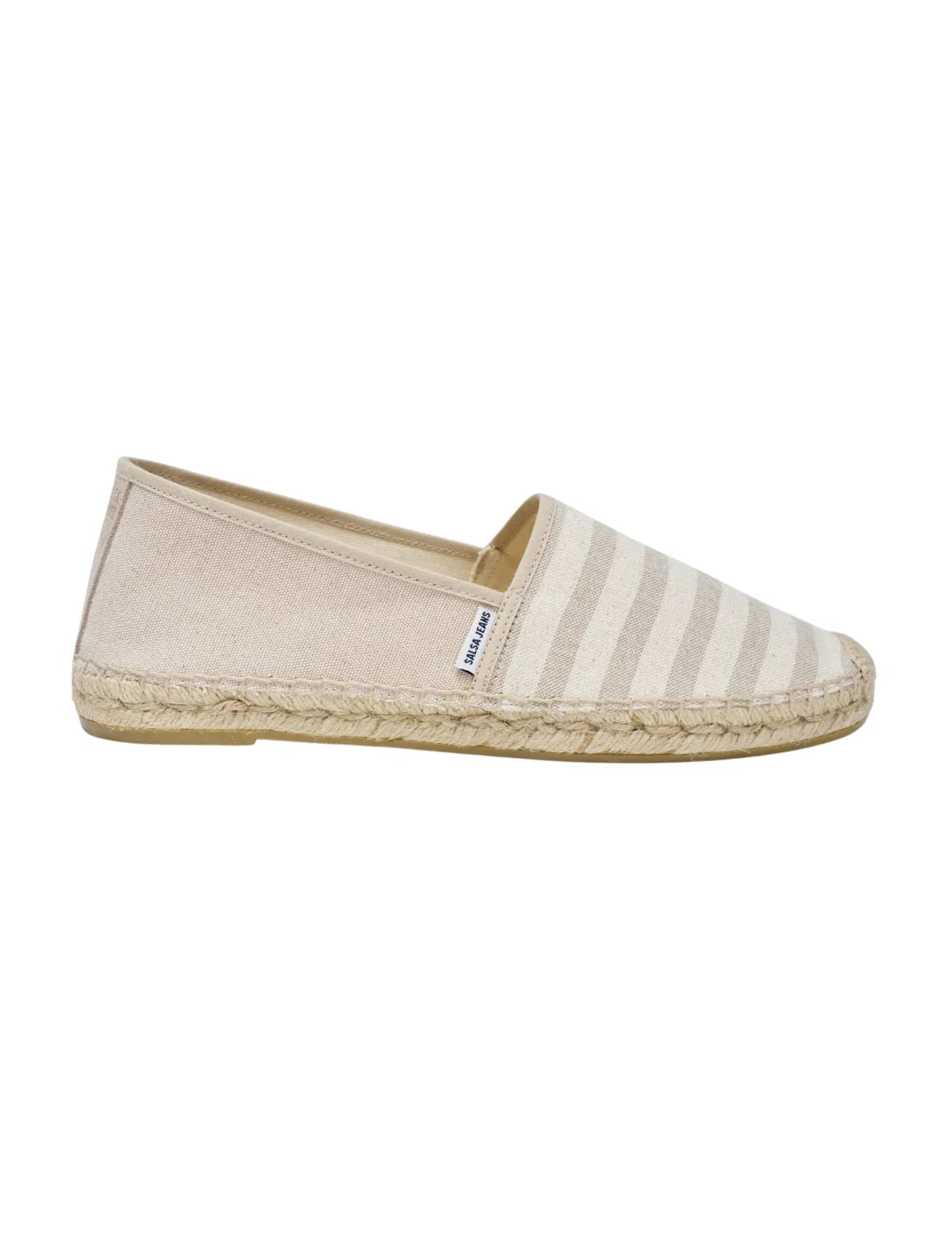 Alpargata Salsa Jeans Rayas Beige | Bicos de Fío