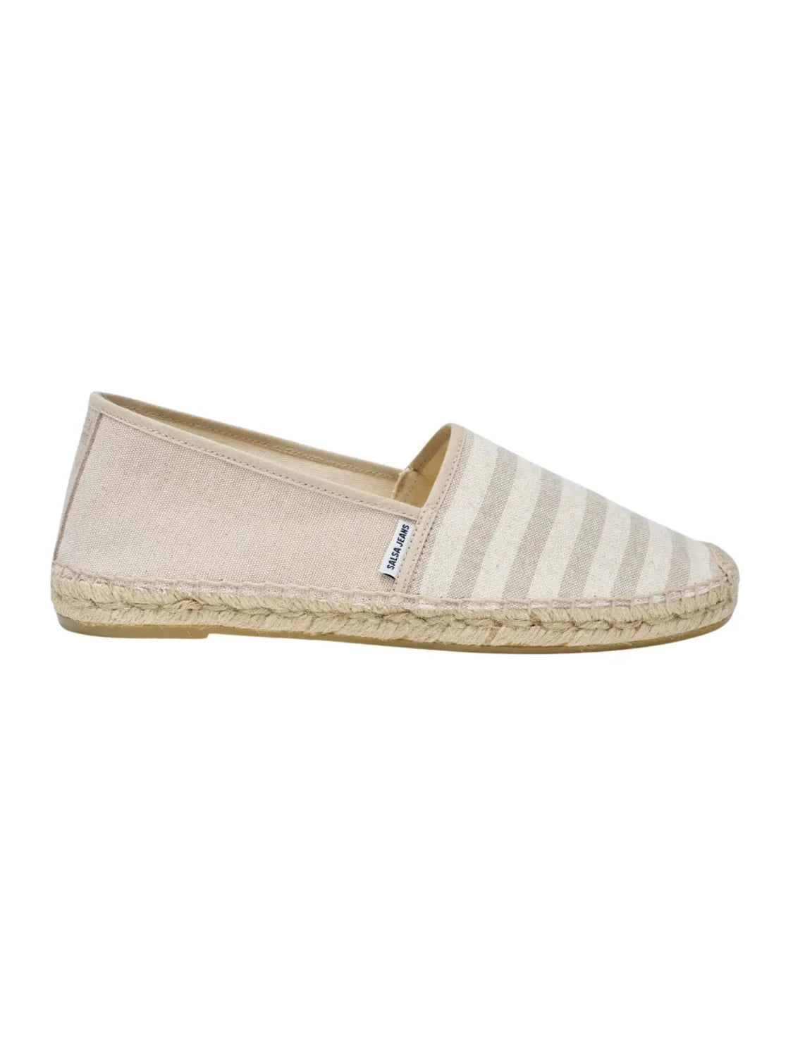 Alpargata Salsa Jeans Rayas Beige | Bicos de Fío