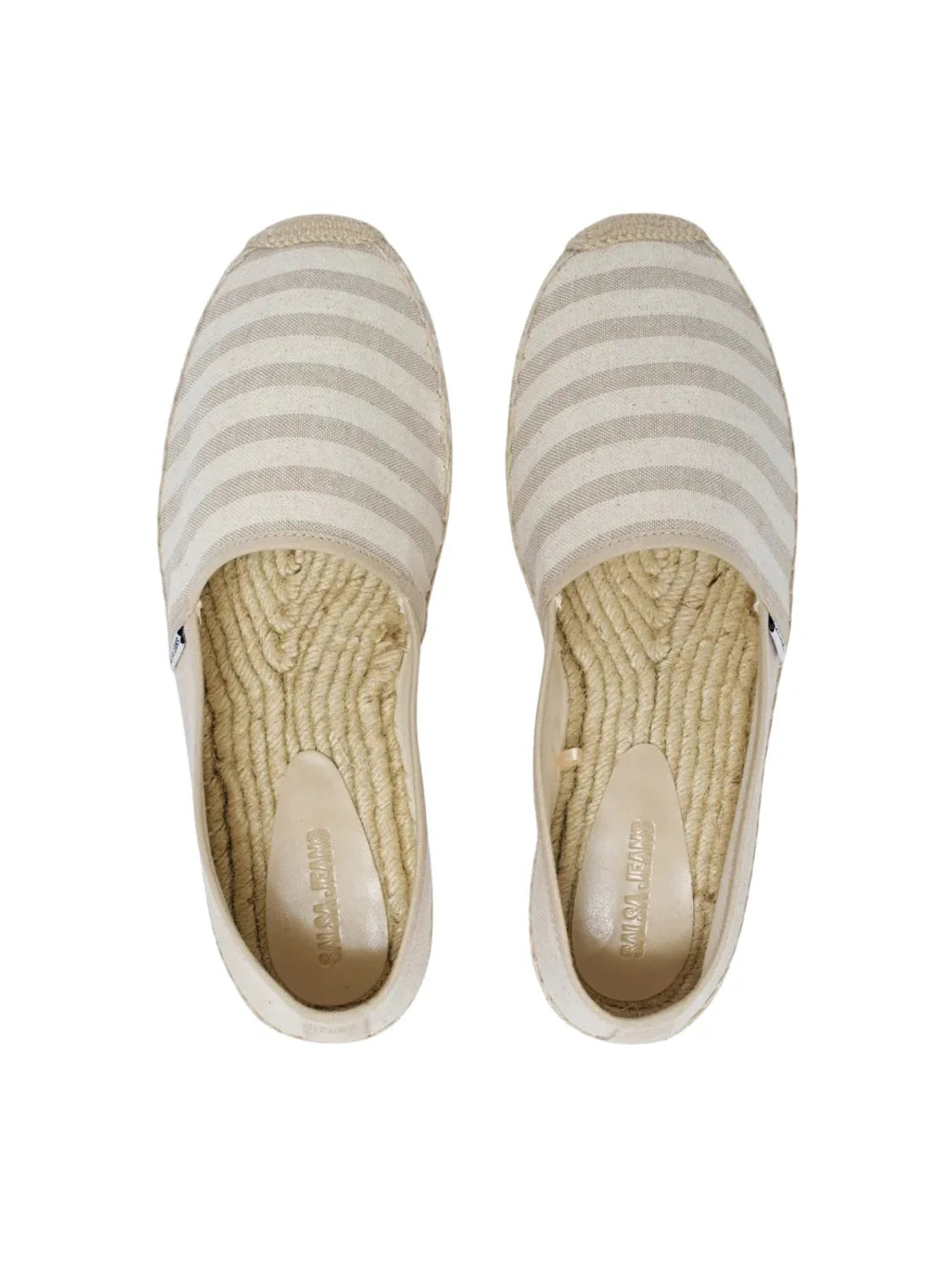 Alpargata Salsa Jeans Rayas Beige | Bicos de Fío