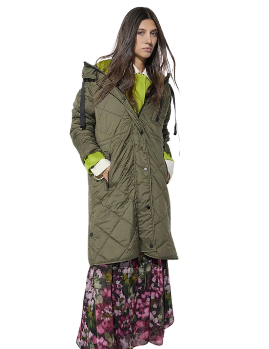 Anorak Acolchado Lola Casademunt Verde | Bicos de Fío