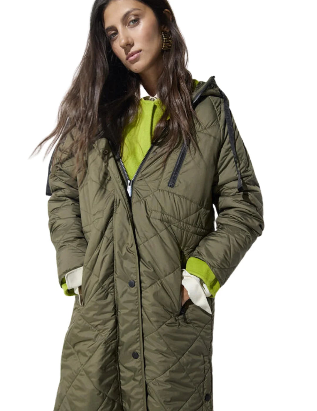 Anorak Acolchado Lola Casademunt Verde | Bicos de Fío