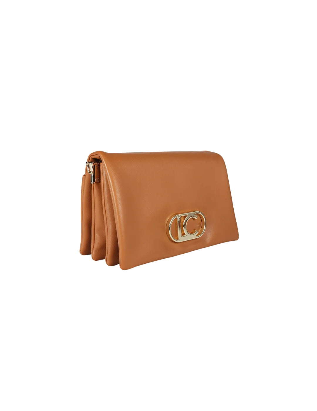 Bandolera Efecto Piel Solapa Lola Casademunt Camel | Bicos de Fío