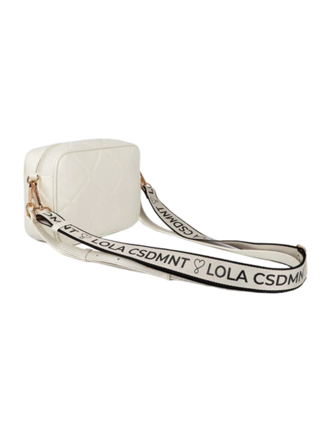 Bandolera Monograma Rombos Lola Casademunt Crudo | Bicos de Fío