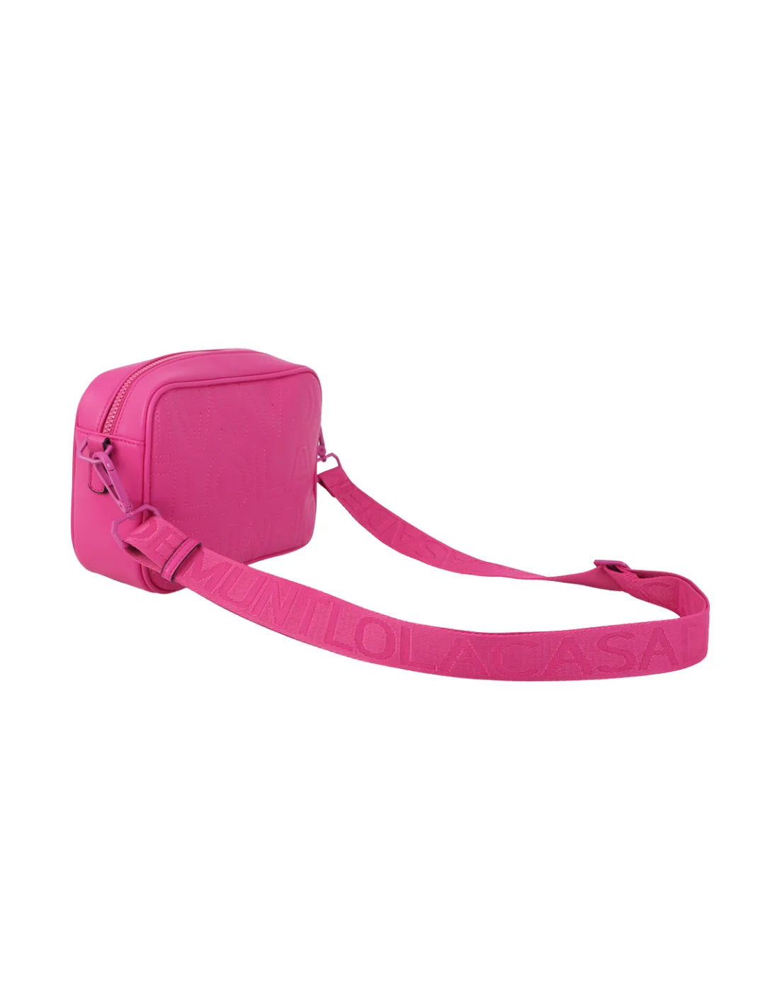 Bandolera Lola Casademunt Pespuntes Fucsia | Bicos de Fío