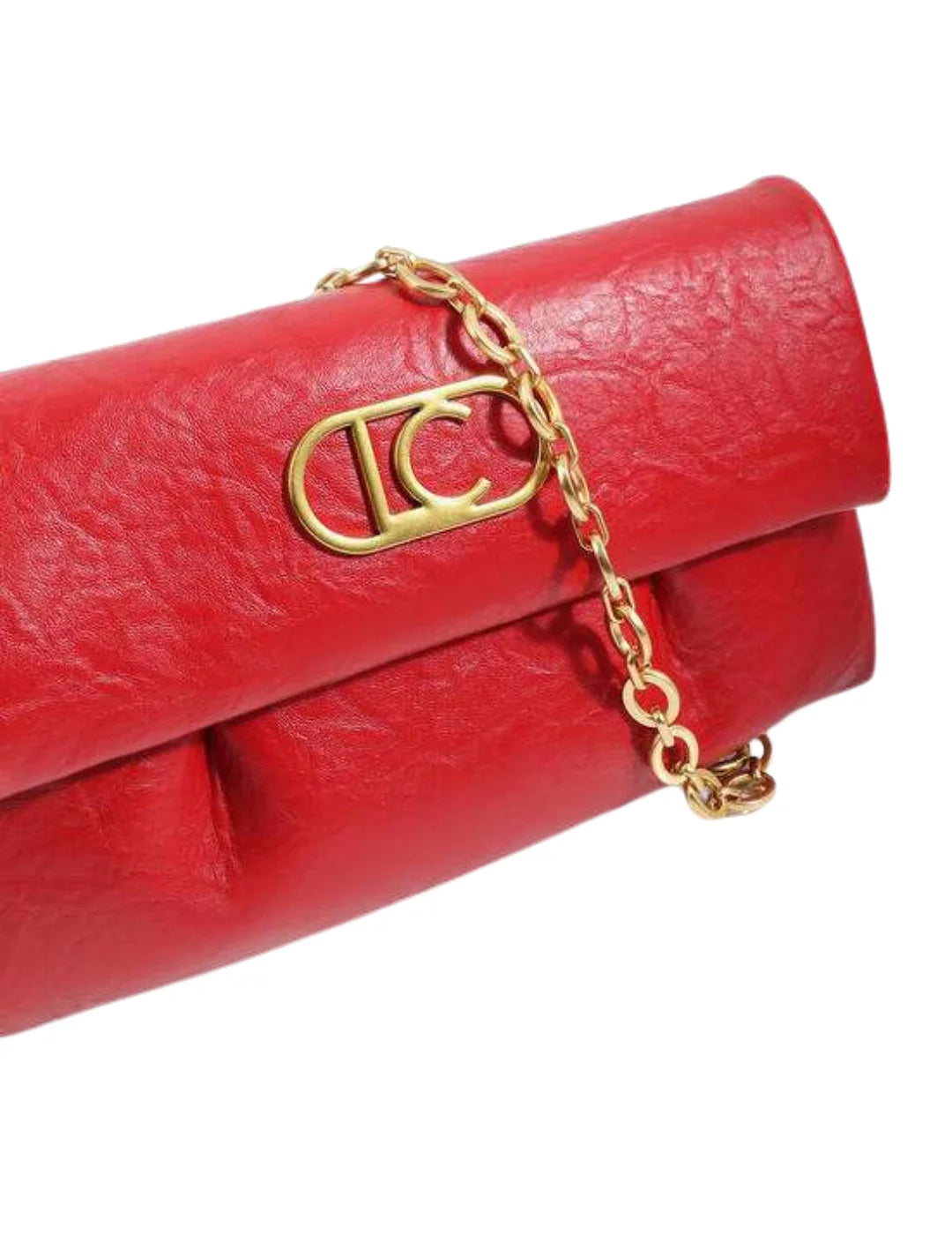 Bandolera Solapa Pliegues Lola Casademunt Rojo | Bicos de Fío