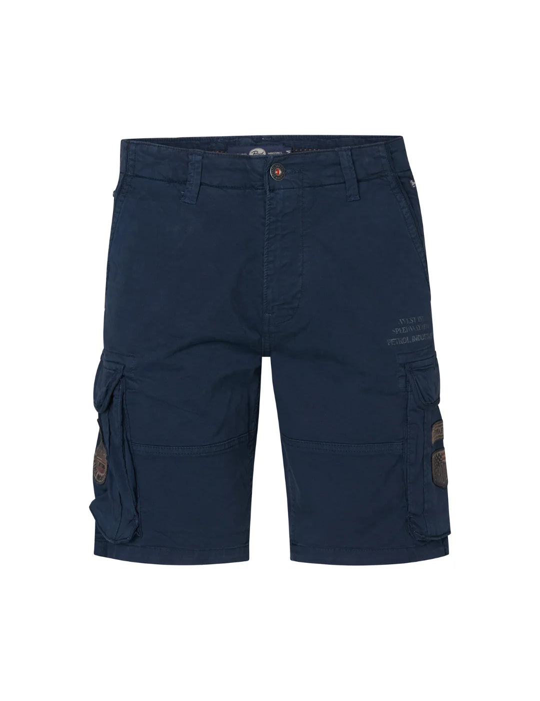 Pantalón Corto Cargo Petrol Industries Azul Marino | Bicos de Fío