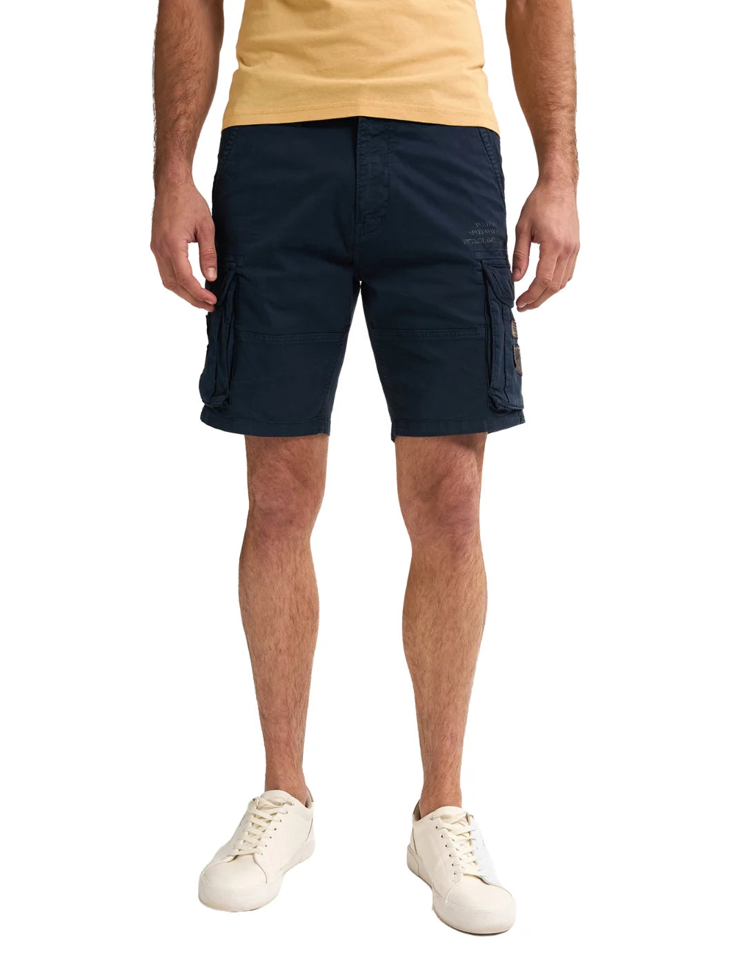 Pantalón Corto Cargo Petrol Industries Azul Marino | Bicos de Fío
