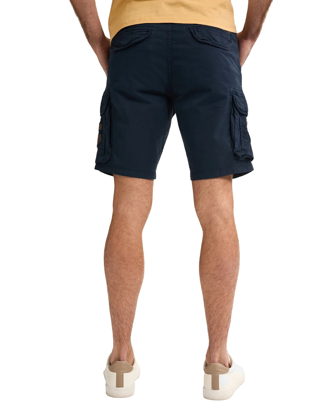Pantalón Corto Cargo Petrol Industries Azul Marino | Bicos de Fío