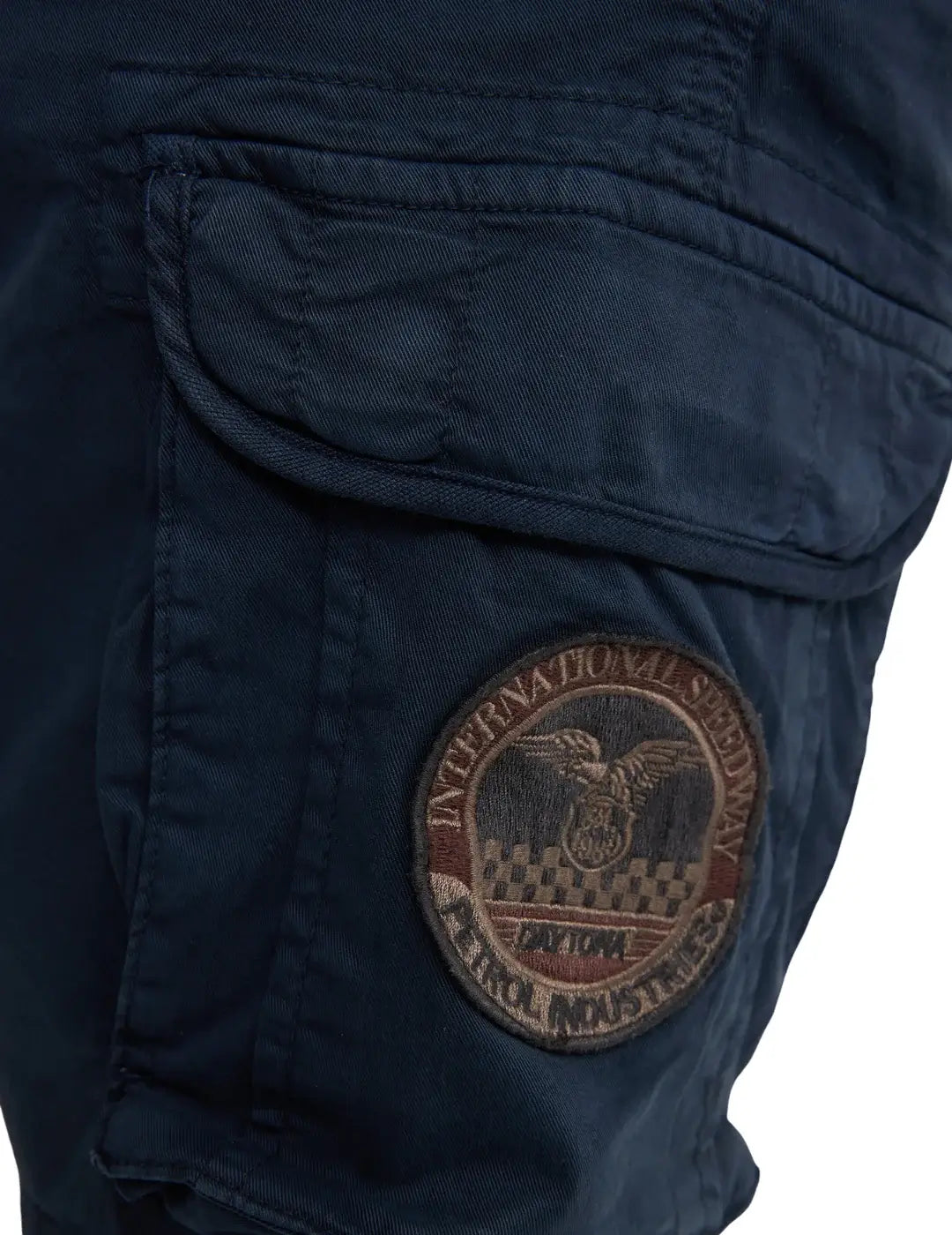 Pantalón Corto Cargo Petrol Industries Azul Marino | Bicos de Fío