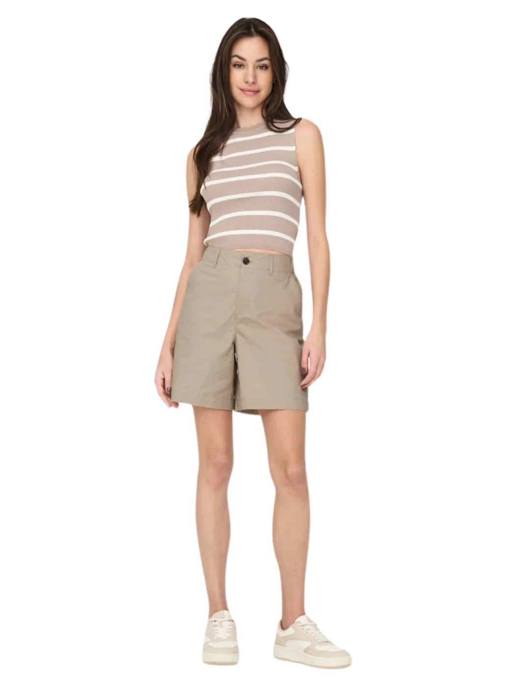 Bermuda ONLY Zora Beige - Bicos de Fío