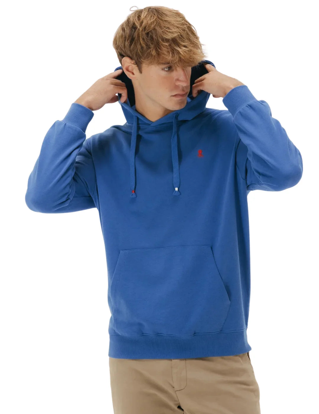 Sudadera Capucha El Pulpo Logo Azul Eléctrico | Bicos de Fío