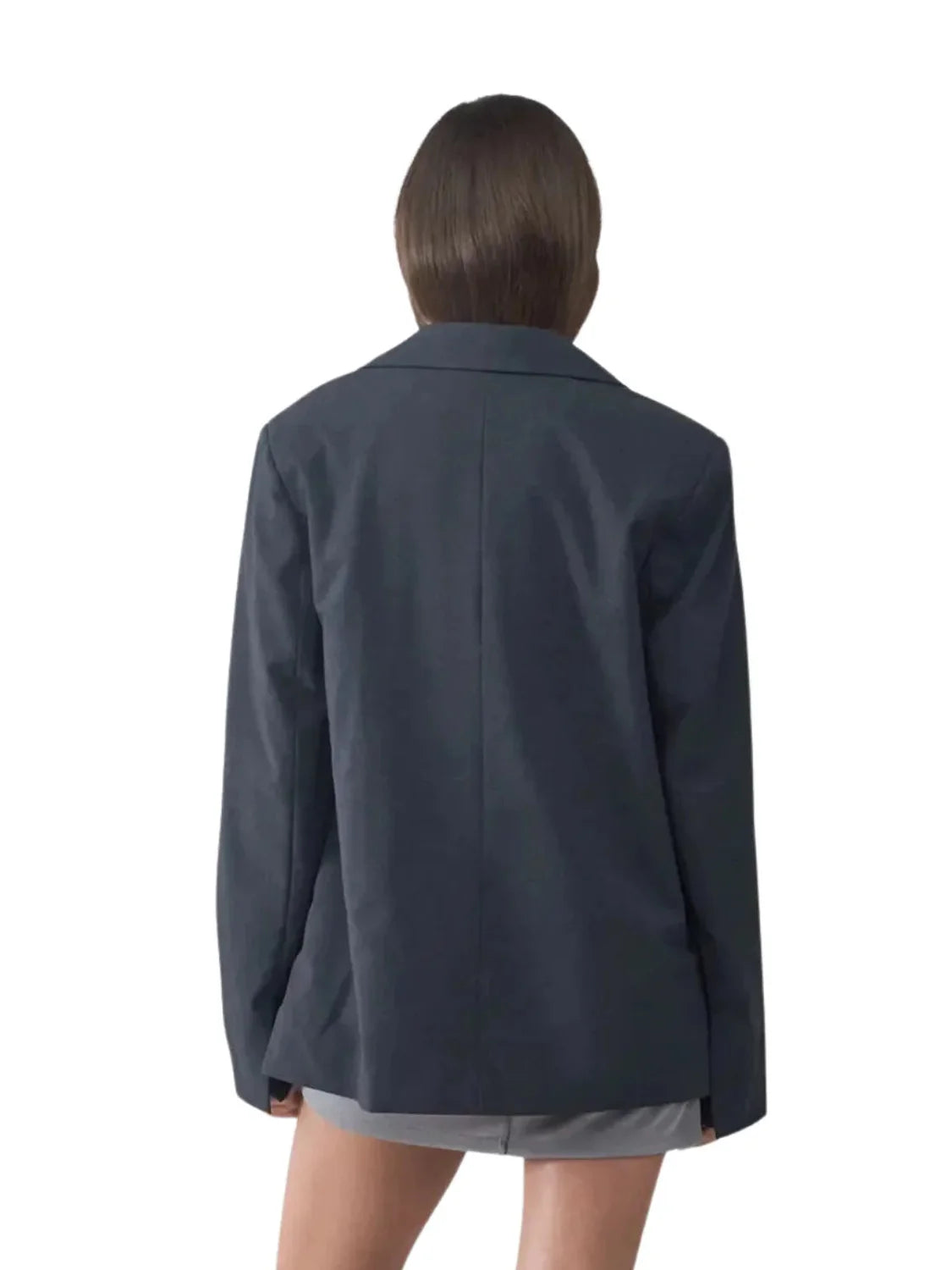 Blazer BALMOHK Basic Gris Oscuro | Bicos de Fío