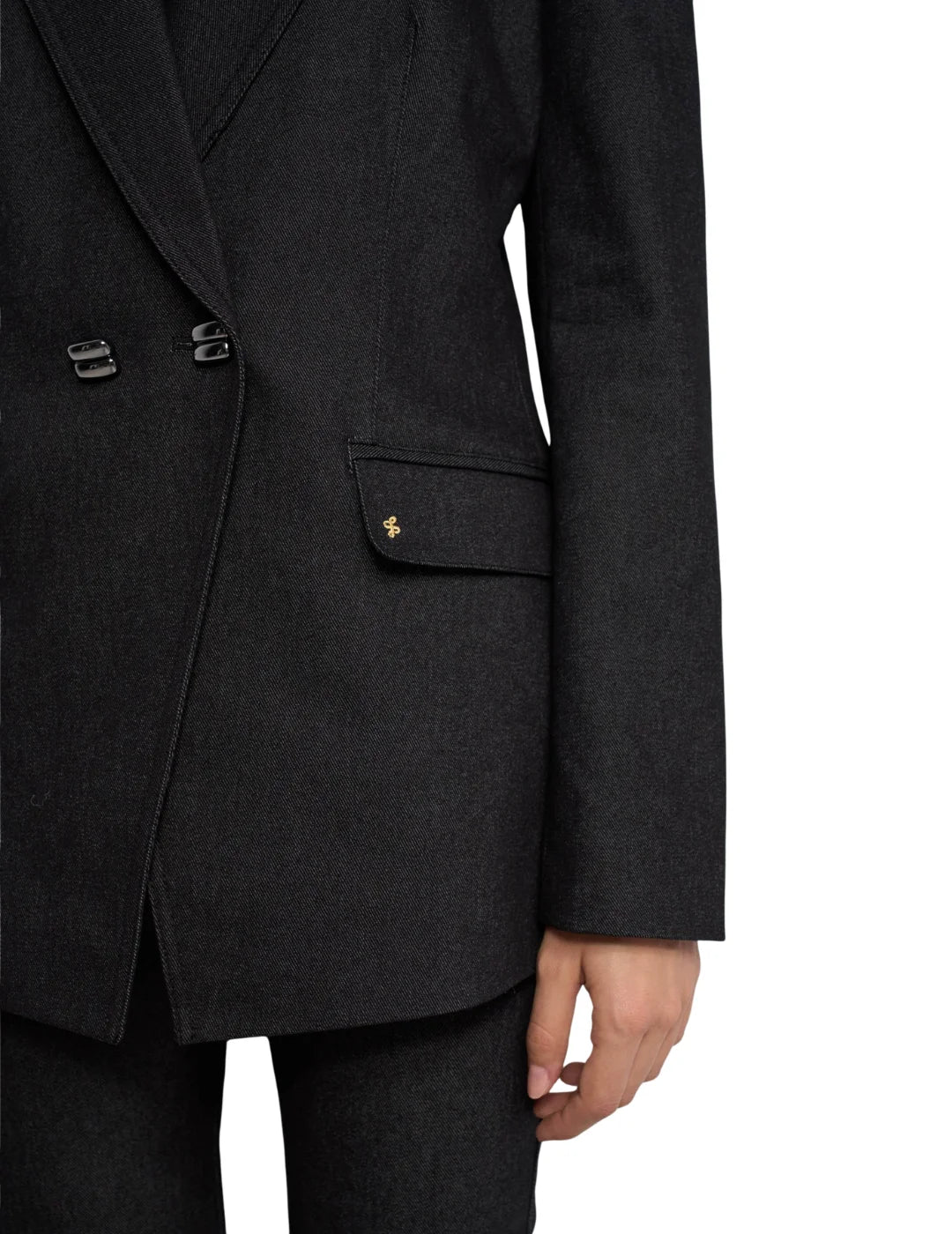 Blazer Denim Salsa Jeans Negro | Bicos de Fío