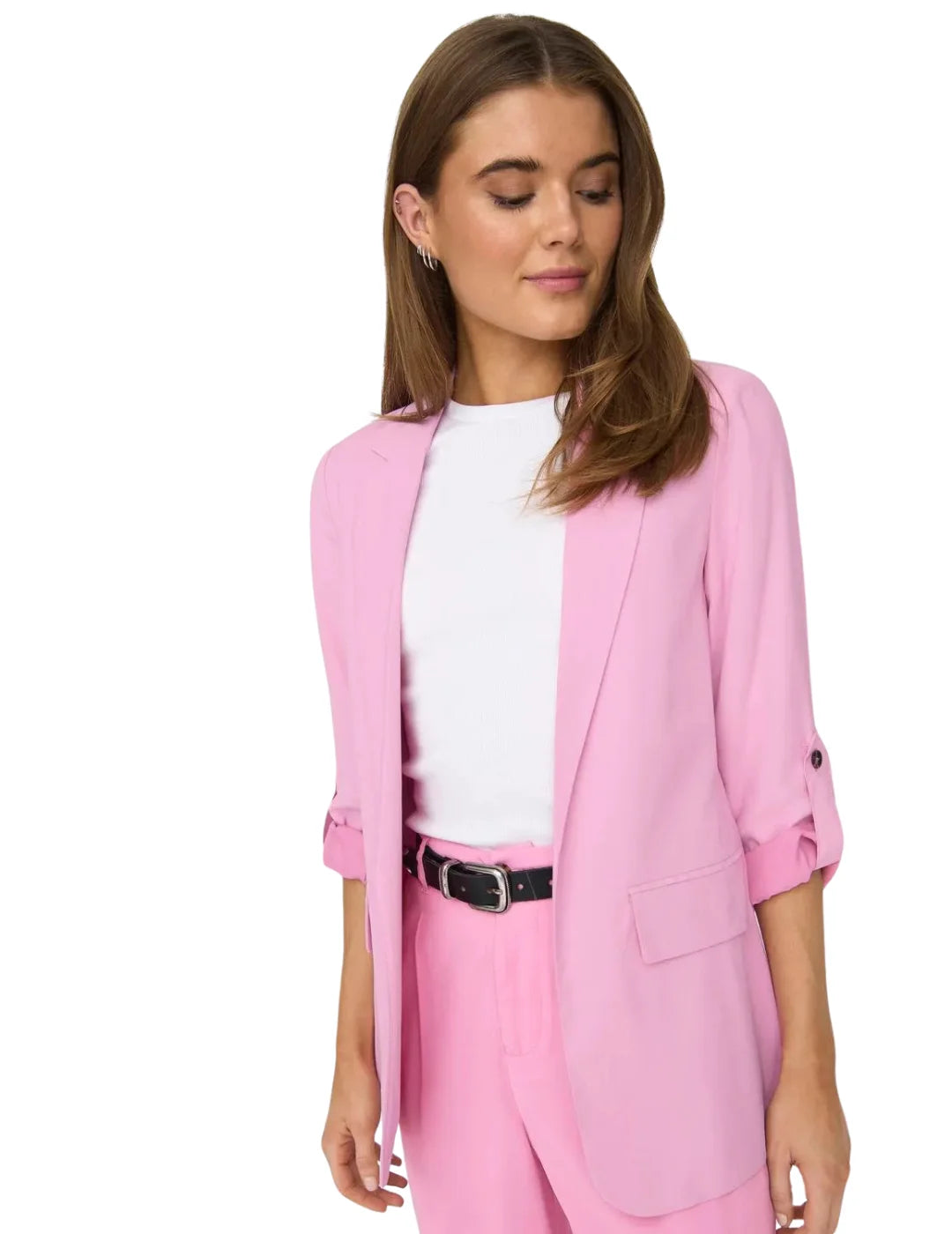 Blazer Only Laris Rosa | Bicos de Fío