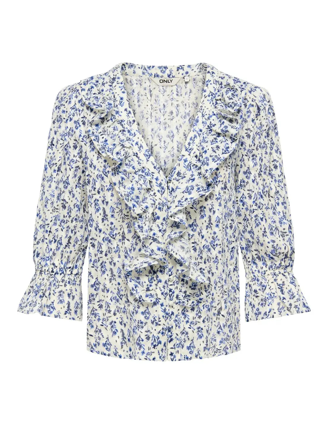 Blusa ONLY Coralie Azul Blusa ONLY Coralie Azul | Bicos de Fío