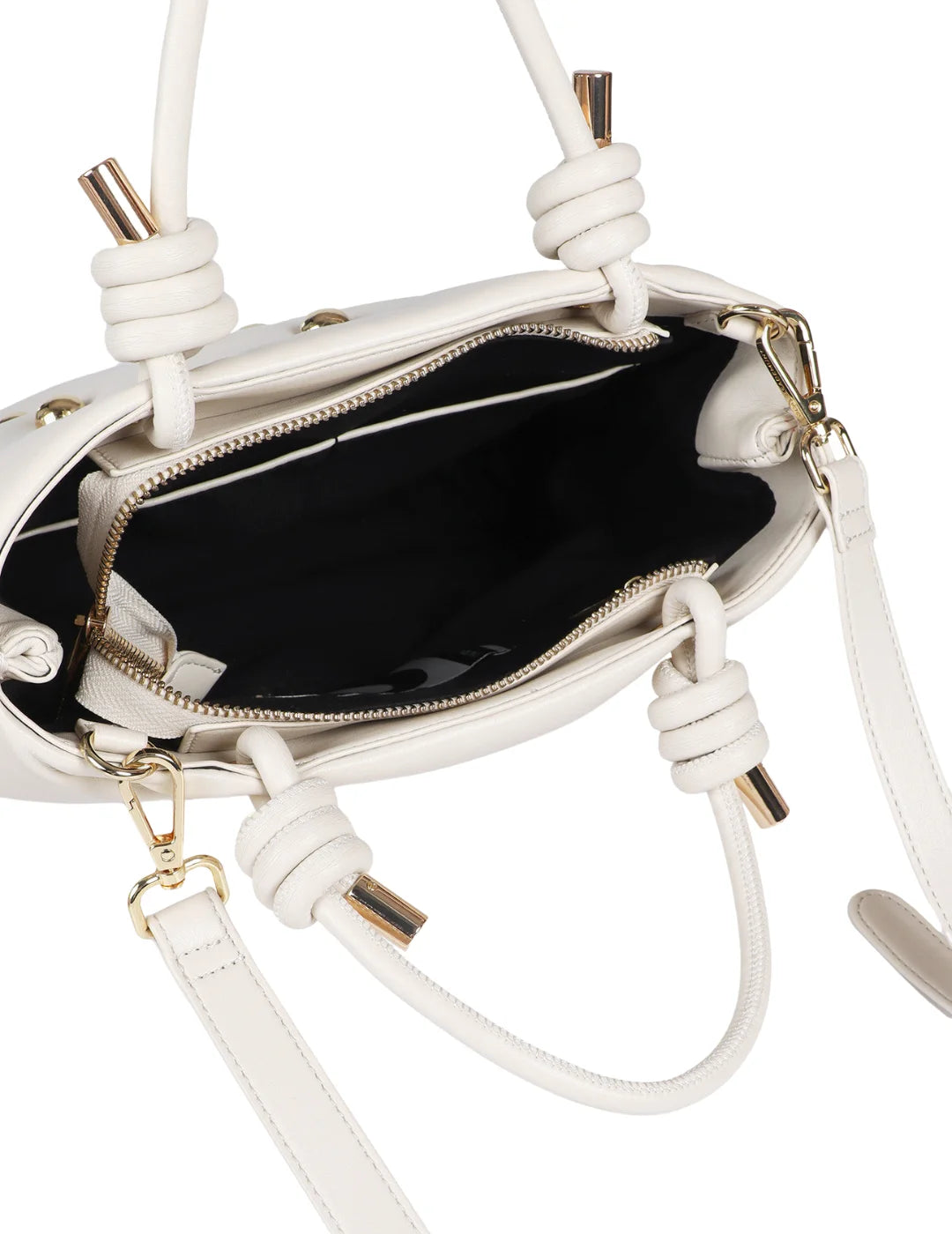 Bolso Lola Casademunt Tachas Crudo | Bicos de Fío