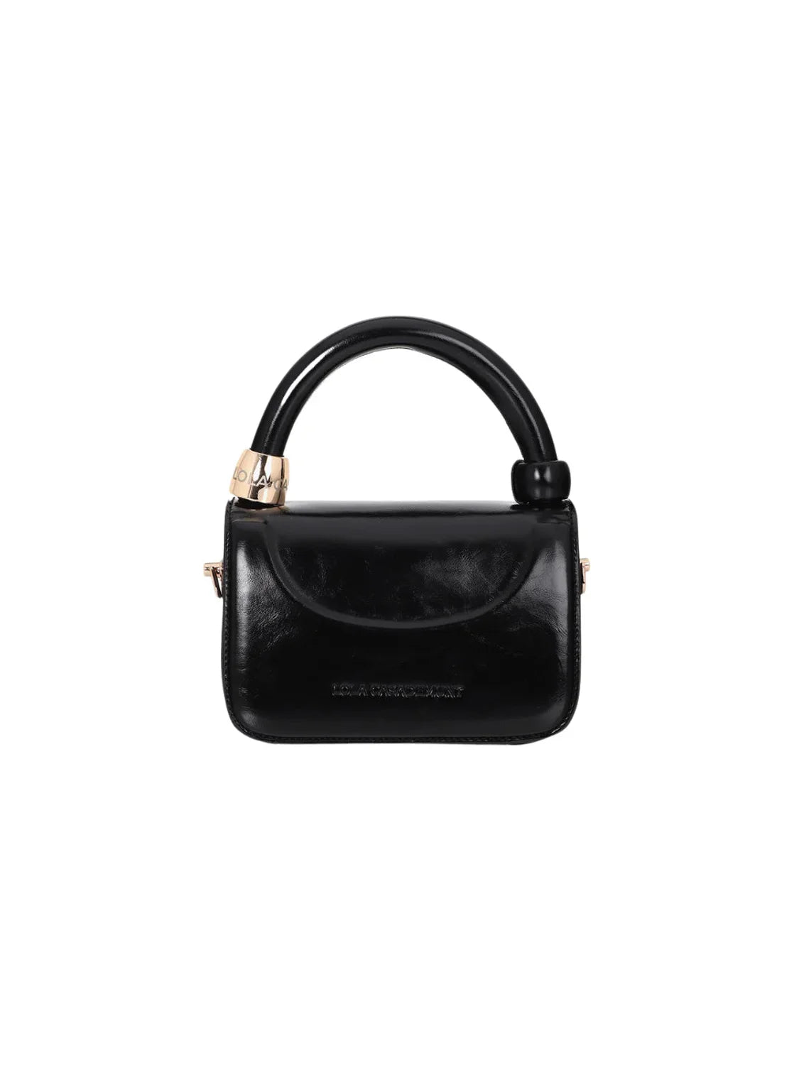 Bolso Bandolera Mini Lola Casademunt Aro Negro | Bicos de Fío