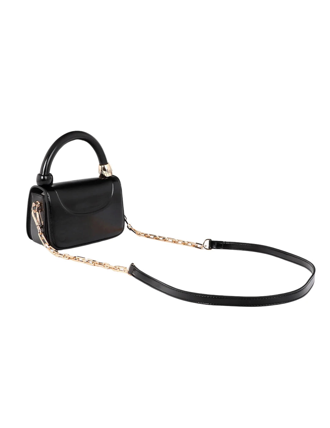 Bolso Bandolera Mini Lola Casademunt Aro Negro | Bicos de Fío