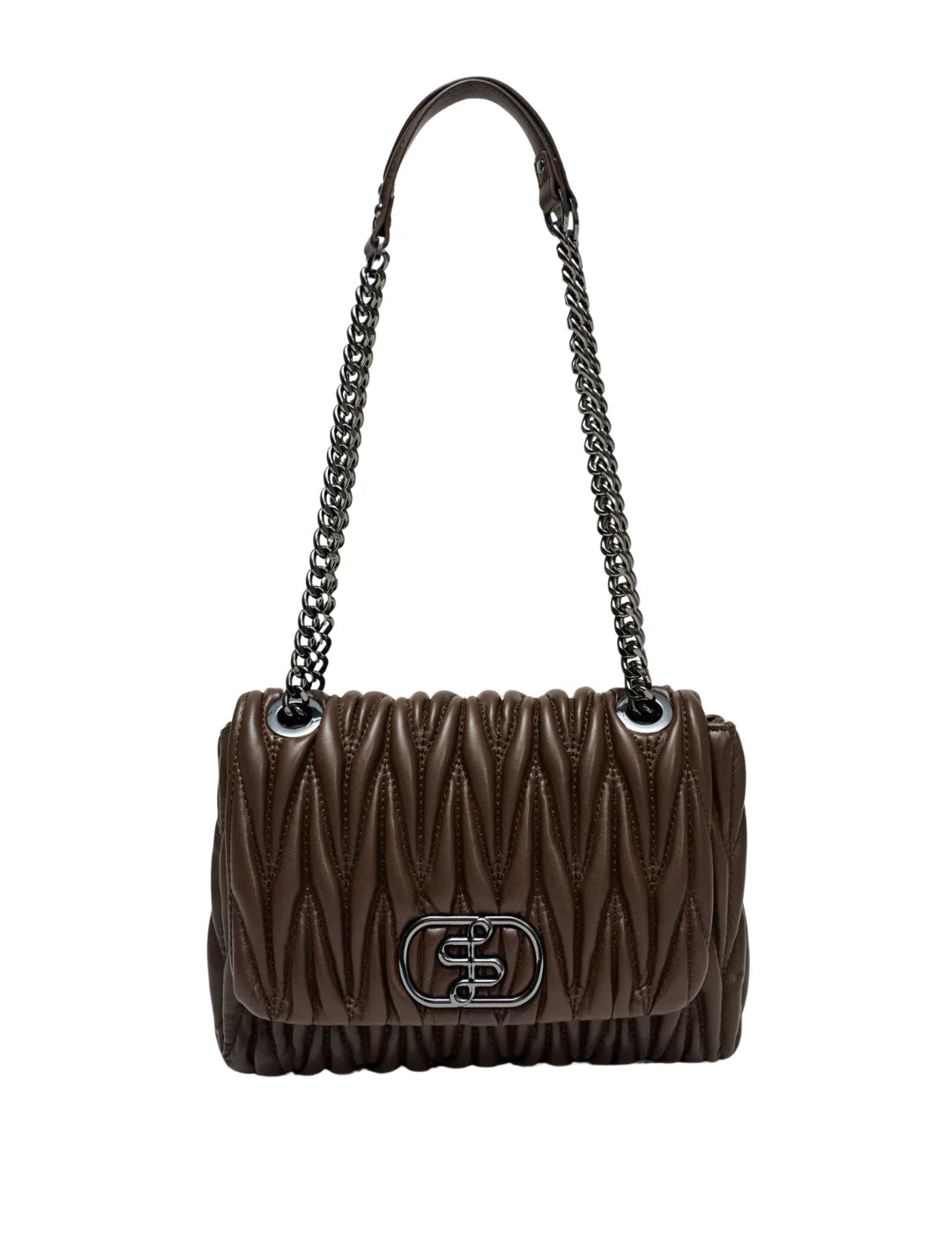 Bolso Crossbody Vegan Salsa Jeans Marrón | Bicos de Fío