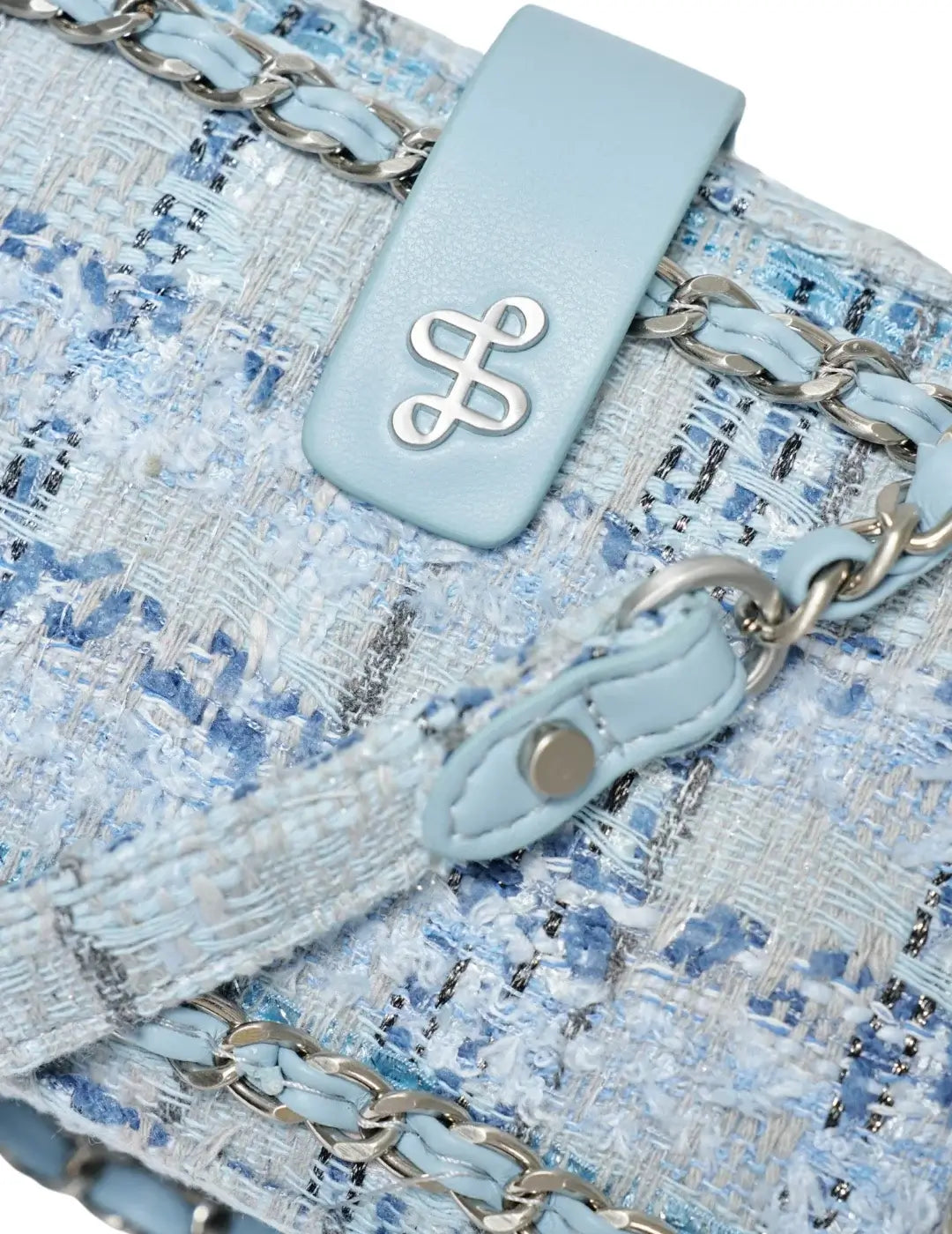 Bolso De Tweed Salsa Jeans Azul Claro | Bicos de Fío