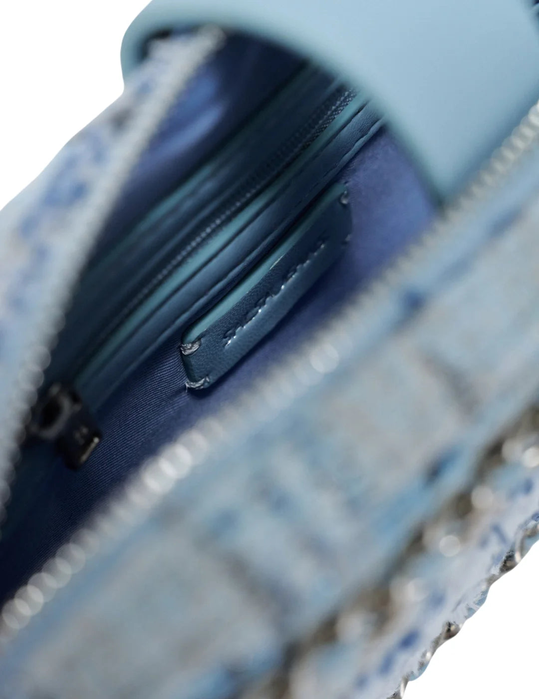 Bolso De Tweed Salsa Jeans Azul Claro | Bicos de Fío