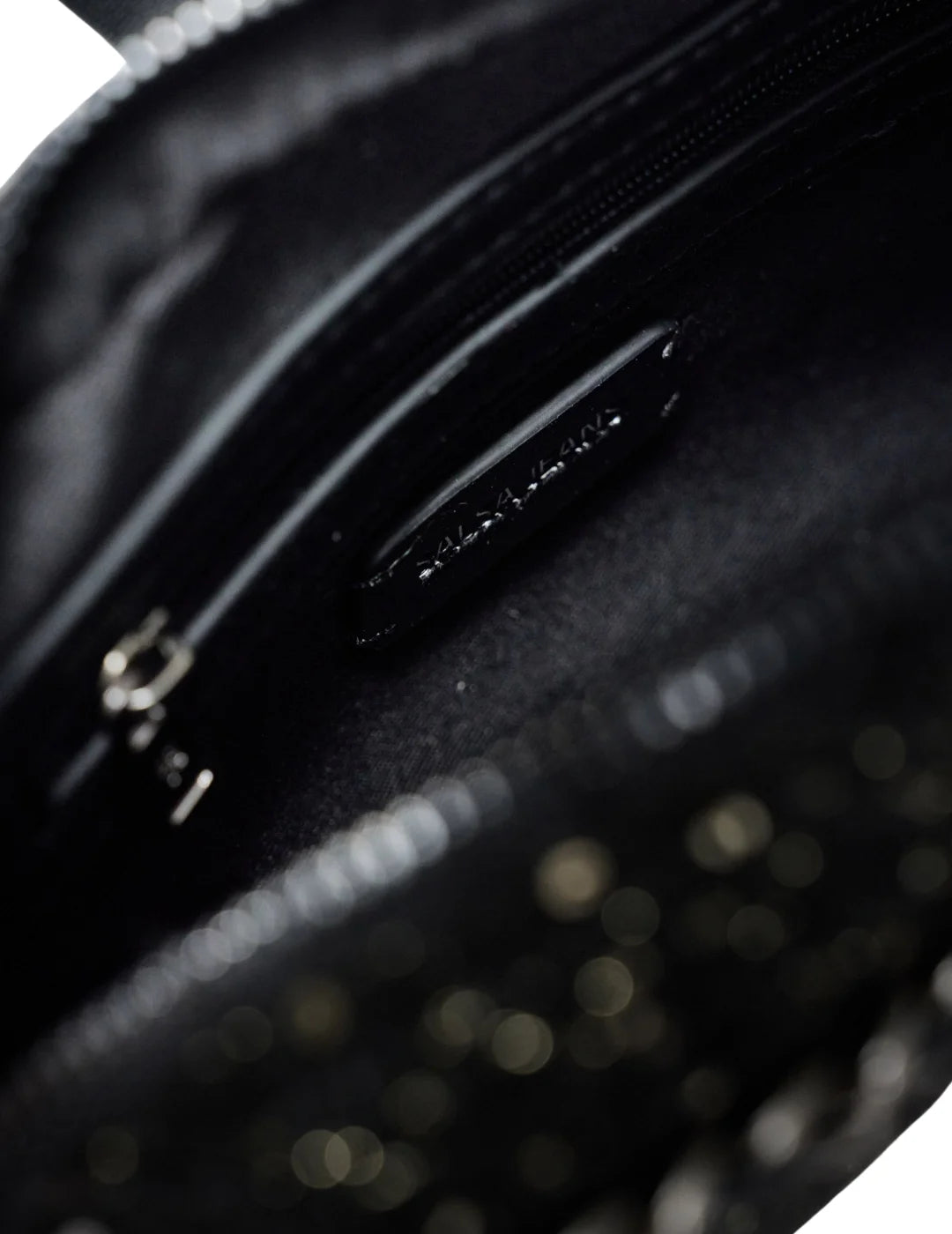 Bolso De Tweed Salsa Jeans Negro | Bicos de Fío