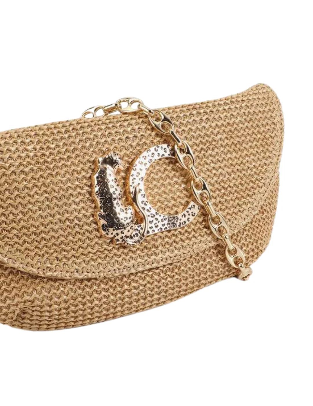 Bolso Evento Lola Casademunt Rafia Beige | Bicos de Fío