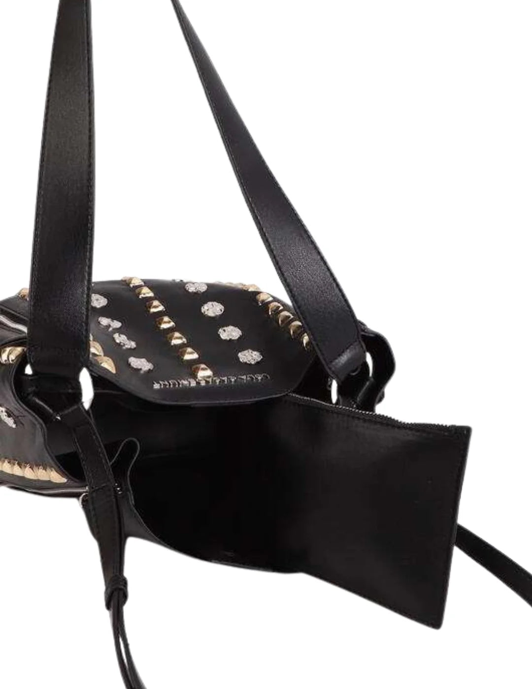 Bolso Hombro Tachas Lola Casademunt Negro | Bicos de Fío