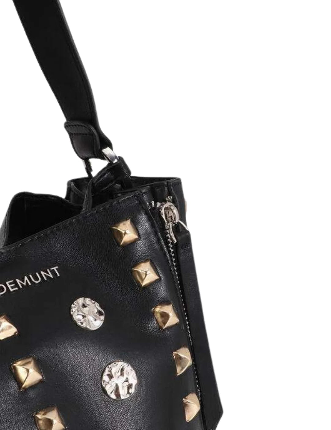 Bolso Hombro Tachas Lola Casademunt Negro | Bicos de Fío