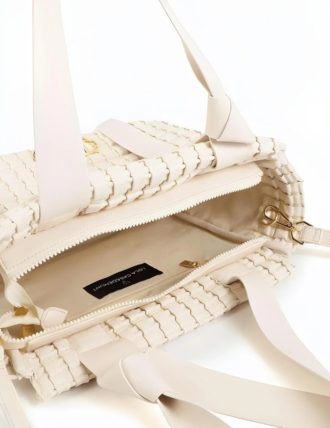 Bolso Lola Casademunt Trenzado Crudo | Bicos de Fío