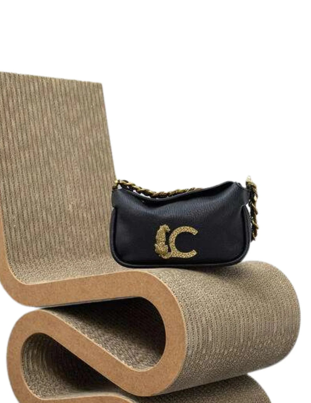 Bolso Hombro Lola Casademunt LC Animal Negro | Bicos de Fío