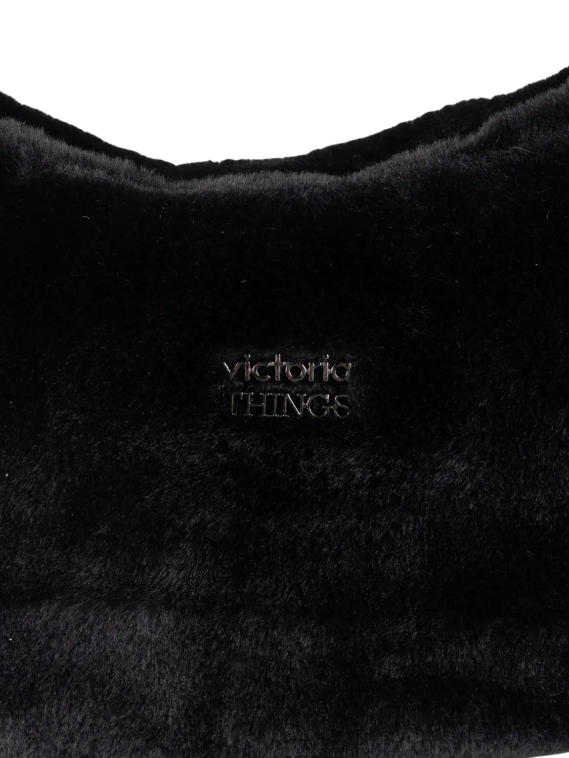 Bolso Riñonera Victoria Pelo Negro | Bicos de Fío